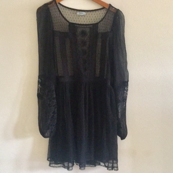 UO Kimchi Blue Paneled sheer Lace Ginny Dress - Picture 3 of 5